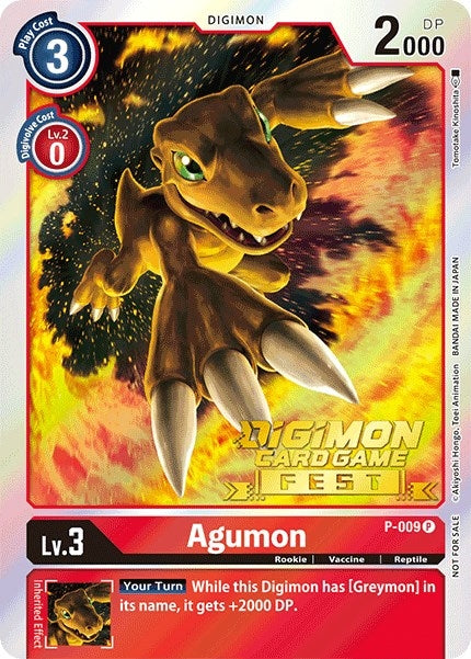 Image for Agumon - P-009 (Digimon Card Game Fest 2022) (P-009 P) (D-PR) - Digimon Card Game
