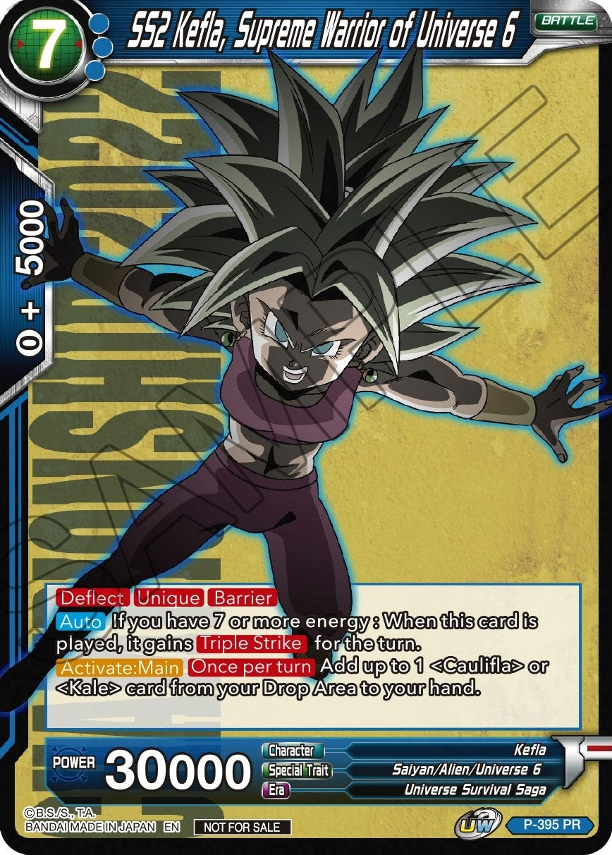 Image for SS2 Kefla, Supreme Warrior of Universe 6 (Championship Pack 2022 Vol.1) (Promotion Cards) (P-395) - Dragon Ball Super: Masters