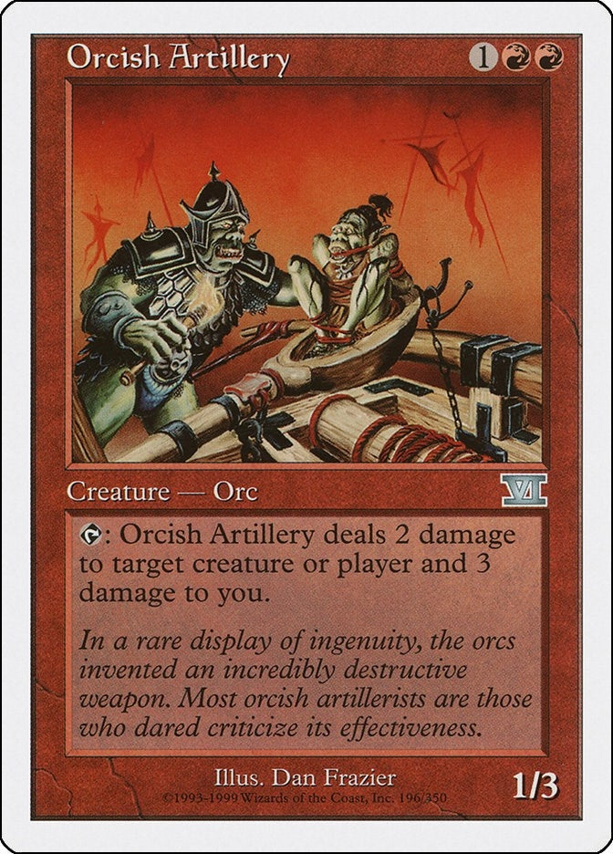 Image for Orcish Artillery (Classic Sixth Edition) (196) - Magic: The Gathering