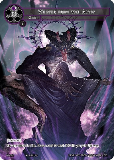 Image for Whisper from the Abyss (Promo Cards) (WL026) - Force of Will