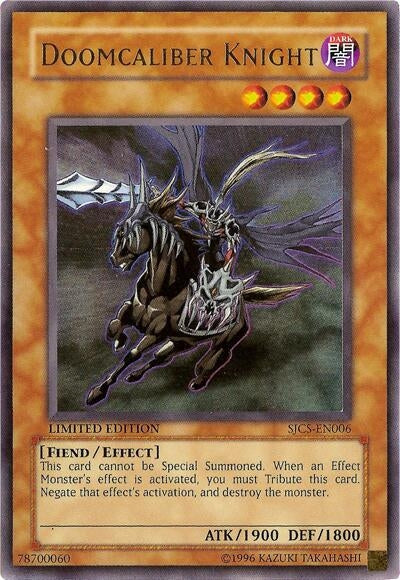 Image for Doomcaliber Knight (Shonen Jump Championship Series Prize Cards) (SJCS-EN006) - YuGiOh