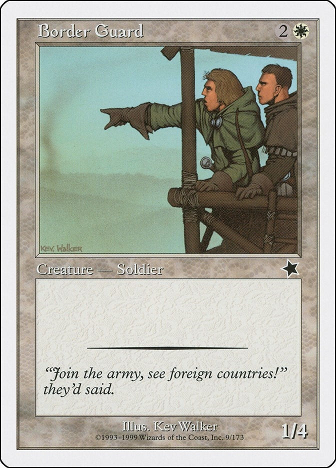 Image for Border Guard (Starter 1999) (9) - Magic: The Gathering