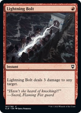 Image for Lightning Bolt (Commander Legends: Battle for Baldur's Gate) (187) - Magic: The Gathering