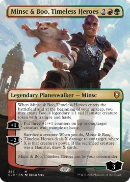 Image for Minsc & Boo, Timeless Heroes (Borderless) (Commander Legends: Battle for Baldur's Gate) (363) - Magic: The Gathering