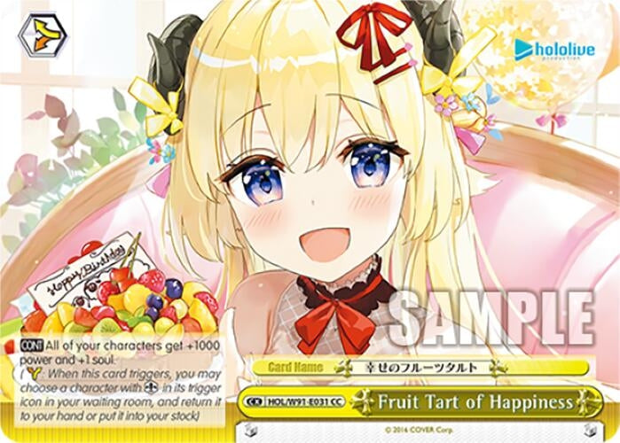 Image for Fruit Tart of Happiness (hololive production) (HOL/W91-E031 CC) - Weiss Schwarz