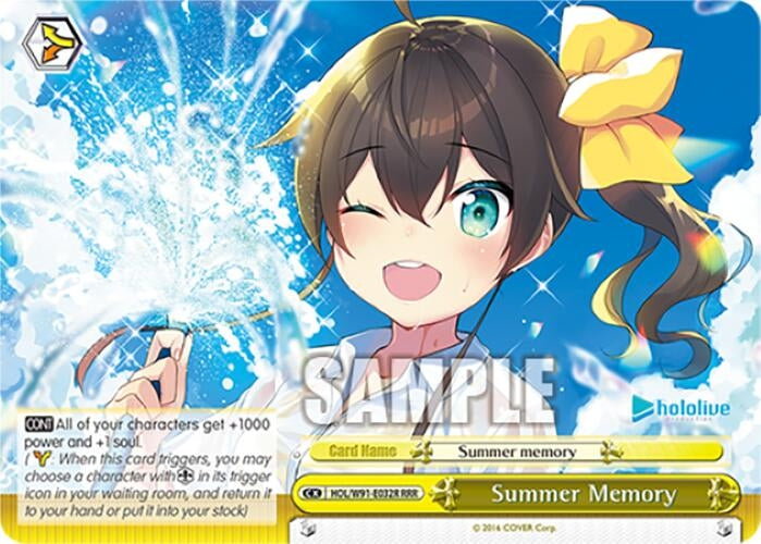Image for Summer Memory (RRR) (hololive production) (HOL/W91-E032R RRR) - Weiss Schwarz