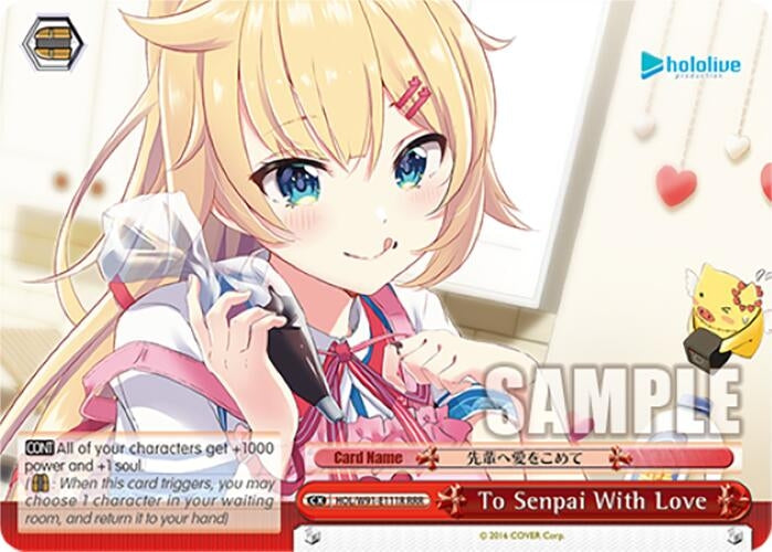 Image for To Senpai With Love (RRR) (hololive production) (HOL/W91-E111R RRR) - Weiss Schwarz