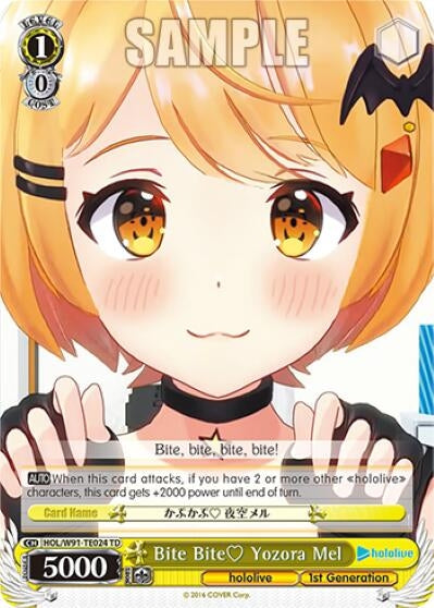 Image for Bite Bite Yozora Mel (hololive production) (HOL/W91-TE024 TD) - Weiss Schwarz