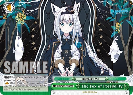 Image for The Fox of Possibility (hololive production) (HOL/W91-TE037 TD) - Weiss Schwarz