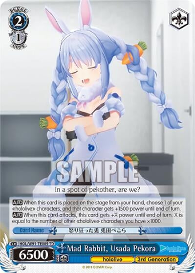 Image for Mad Rabbit, Usada Pekora (hololive production) (HOL/W91-TE089 TD) - Weiss Schwarz