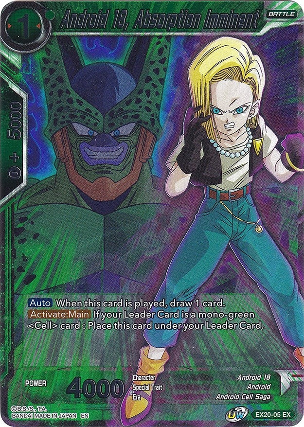 Image for Android 18, Absorption Imminent (Expansion Deck Box Set 20: Ultimate Deck 2022) (EX20-05) - Dragon Ball Super: Masters