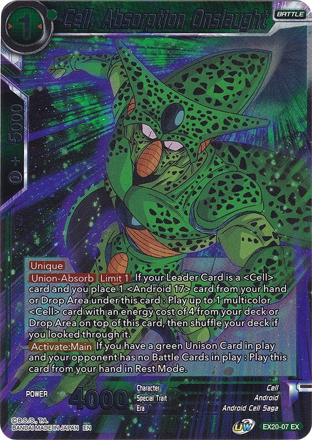 Image for Cell, Absorption Onslaught (Expansion Deck Box Set 20: Ultimate Deck 2022) (EX20-07) - Dragon Ball Super: Masters