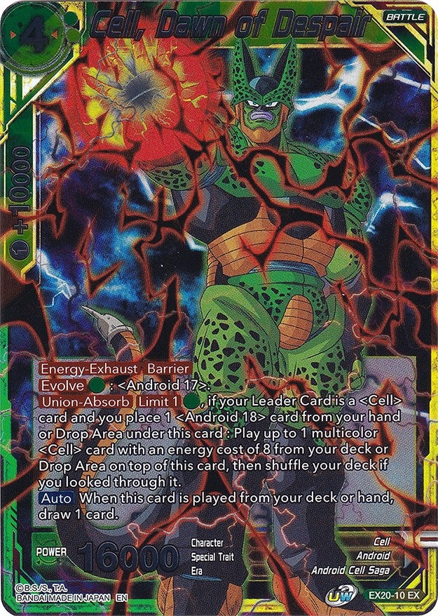 Image for Cell, Dawn of Despair (Expansion Deck Box Set 20: Ultimate Deck 2022) (EX20-10) - Dragon Ball Super: Masters