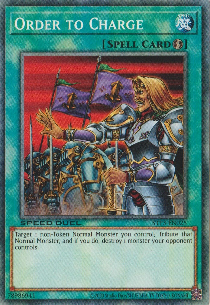 Image for Order to Charge (Speed Duel: Tournament Pack 3) (STP3-EN025) - YuGiOh