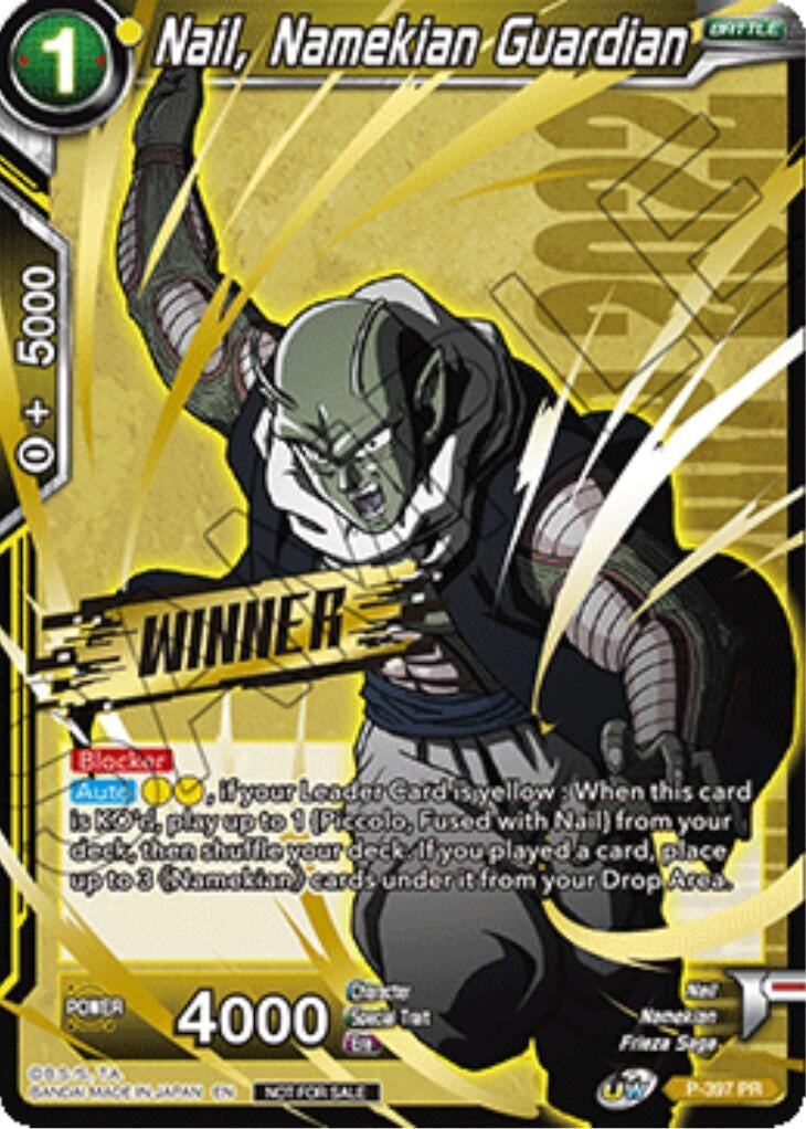Image for Nail, Namekian Guardian (Winner Stamped) (Championship Pack 2022 Vol.1) (Promotion Cards) (P-397) - Dragon Ball Super: Masters