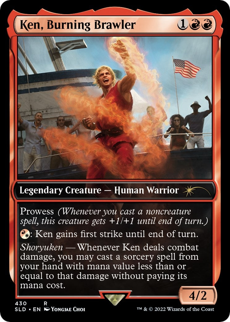 Image for Ken, Burning Brawler (Secret Lair Drop Series) (430) - Magic: The Gathering