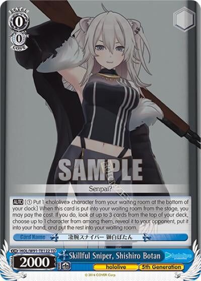 Image for Skillful Sniper, Shishiro Botan (hololive production) (HOL/W91-TE122 TD) - Weiss Schwarz