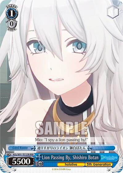Image for Lion Passing By, Shishiro Botan (RRR) (hololive production) (HOL/W91-TE125R RRR) - Weiss Schwarz