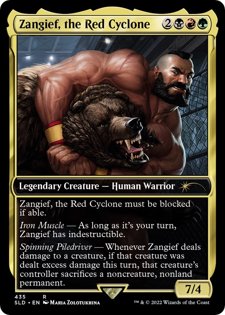 Image for Zangief, the Red Cyclone (Secret Lair Drop Series) (435) - Magic: The Gathering