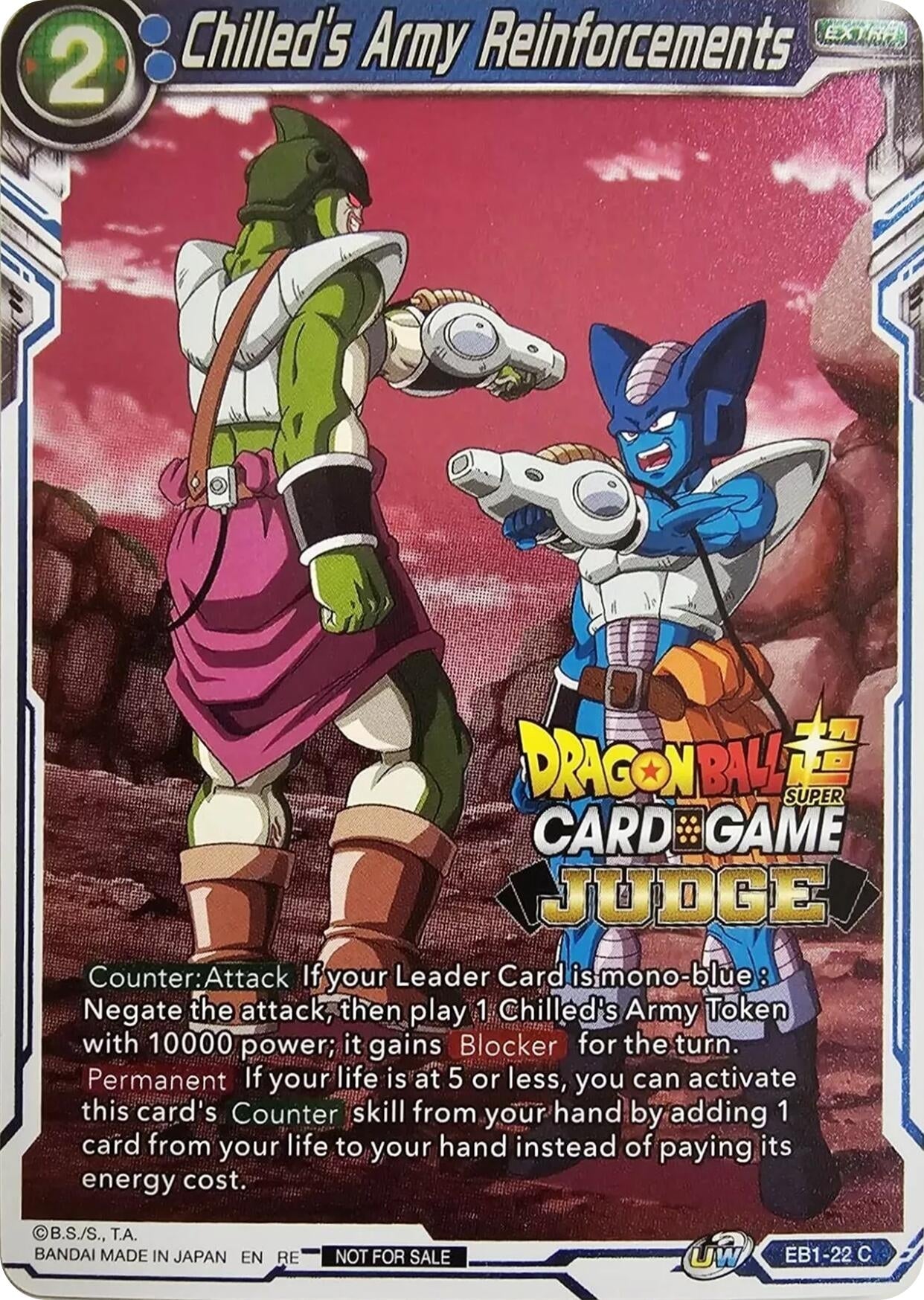 Image for Chilled's Army Reinforcements (Judge Pack Vol.11) (Tournament Promotion Cards) (EB1-22) - Dragon Ball Super: Masters