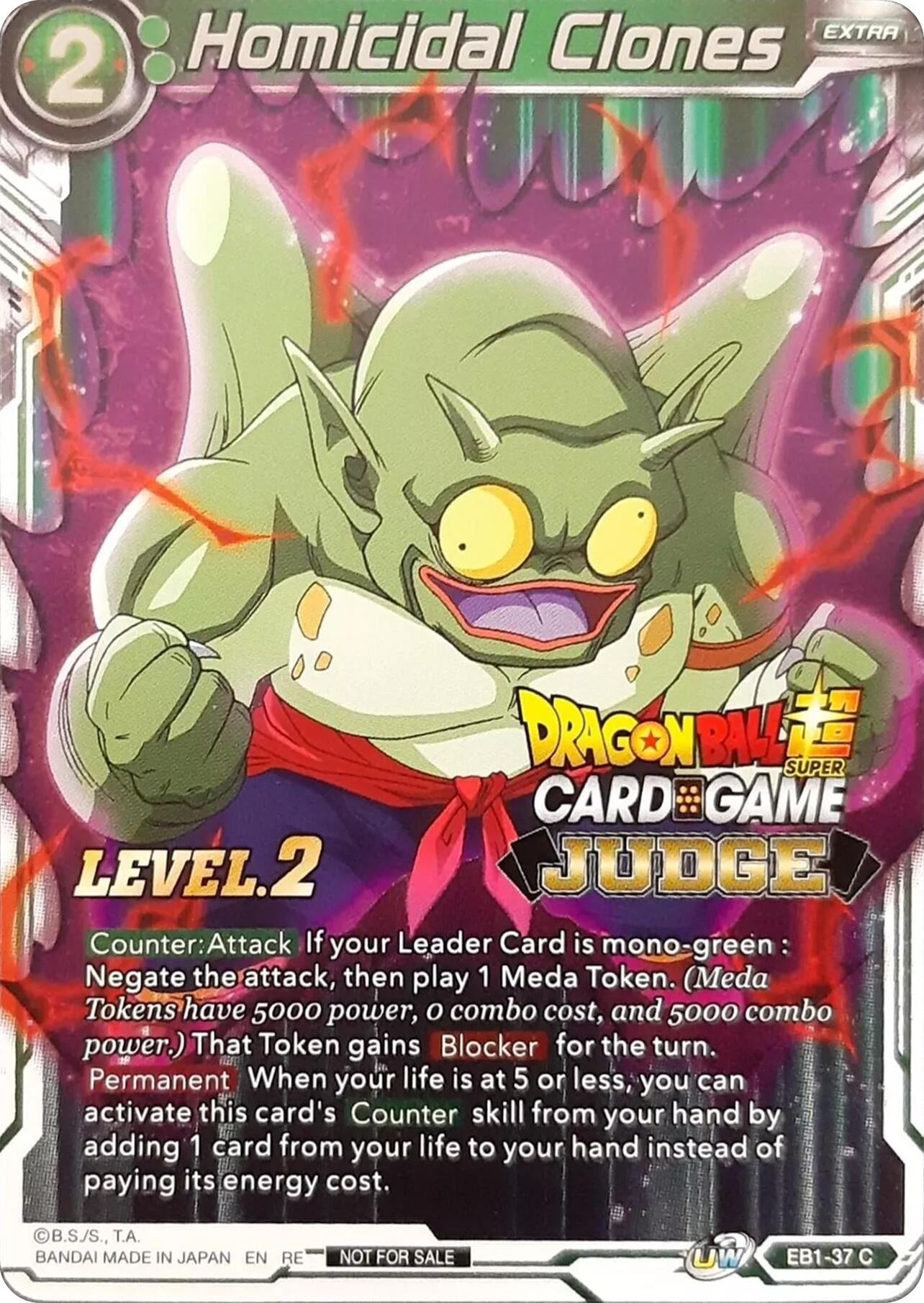 Image for Homicidal Clones (Level 2) (Judge) (Tournament Promotion Cards) (EB1-37) - Dragon Ball Super: Masters