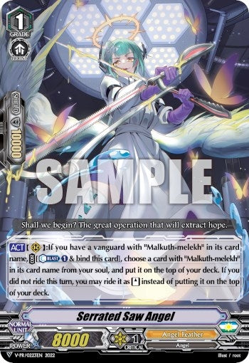 Image for Serrated Saw Angel (V Promo Cards) (V-PR/0223EN 2022) - Cardfight Vanguard