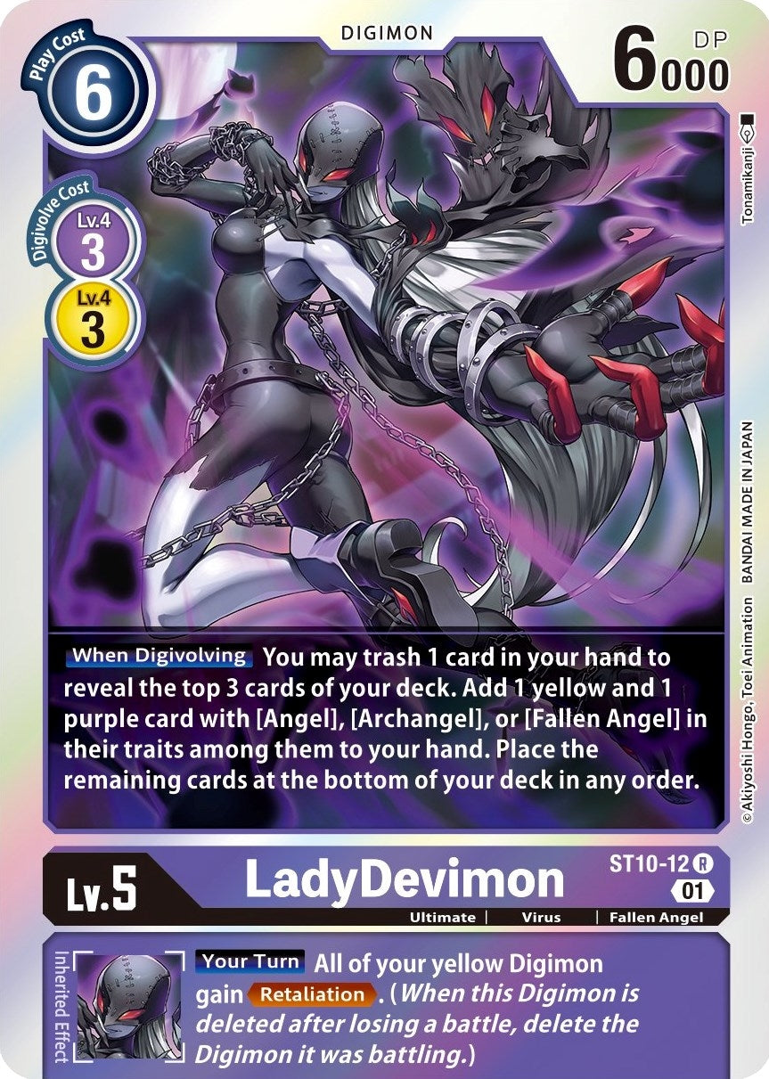 Image for LadyDevimon (ST-10) (ST10-12 R) - Digimon Card Game