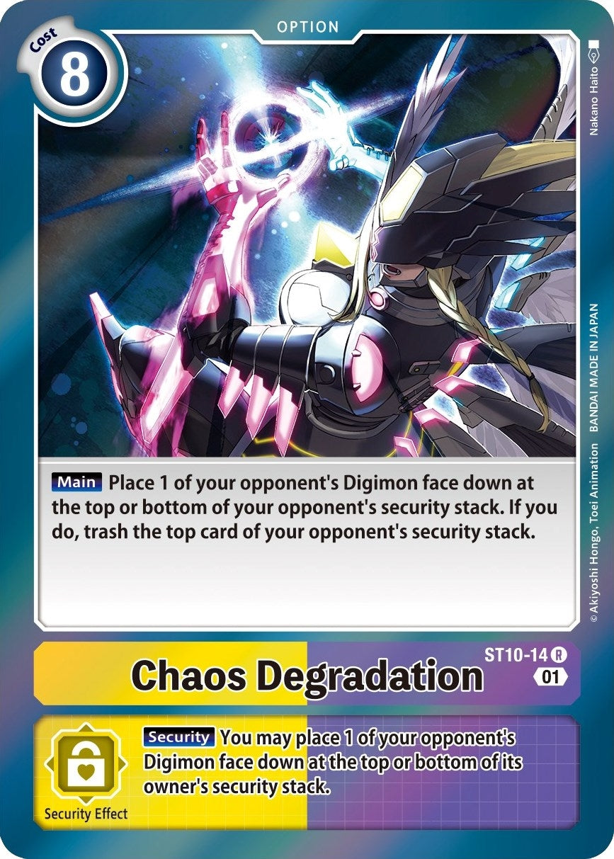 Image for Chaos Degradation (ST-10) (ST10-14 R) - Digimon Card Game