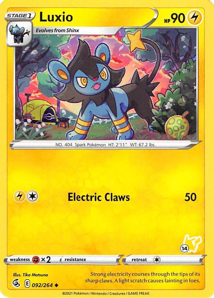 Image for Luxio - 092/264 (#14 Pikachu Stamped) (Battle Academy 2022) (092/264) - Pokemon