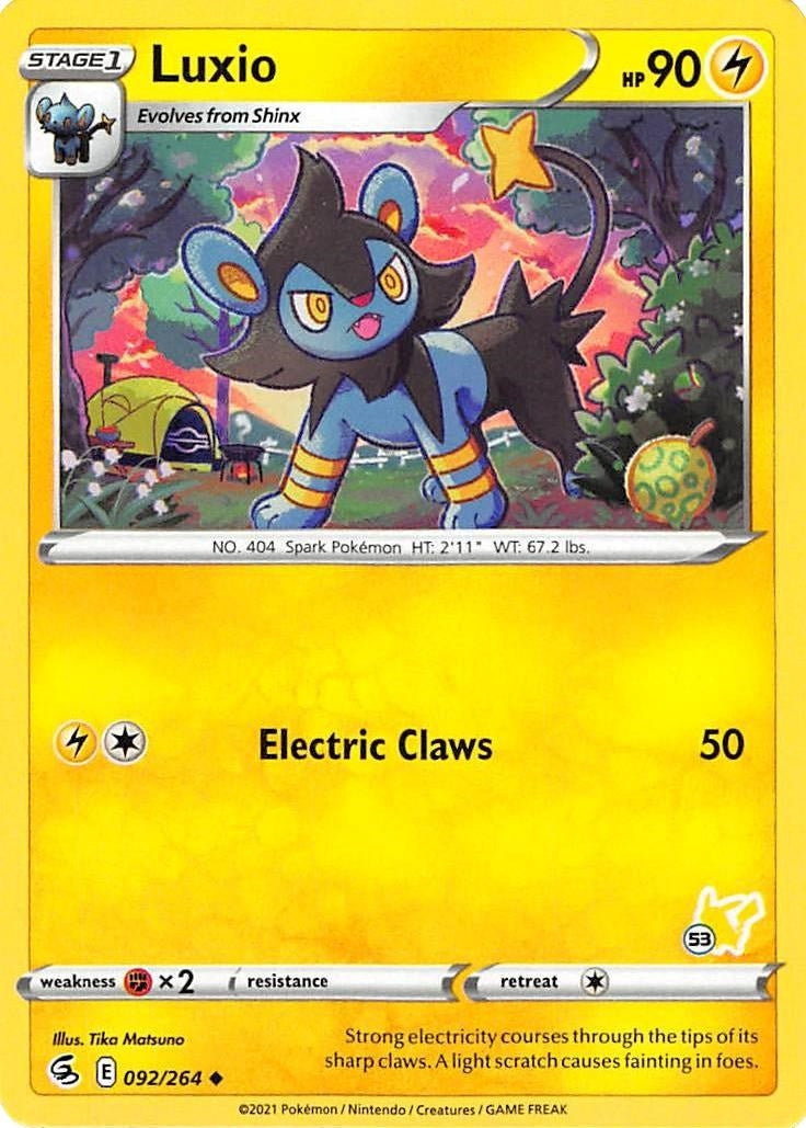 Image for Luxio - 092/264 (#53 Pikachu Stamped) (Battle Academy 2022) (092/264) - Pokemon
