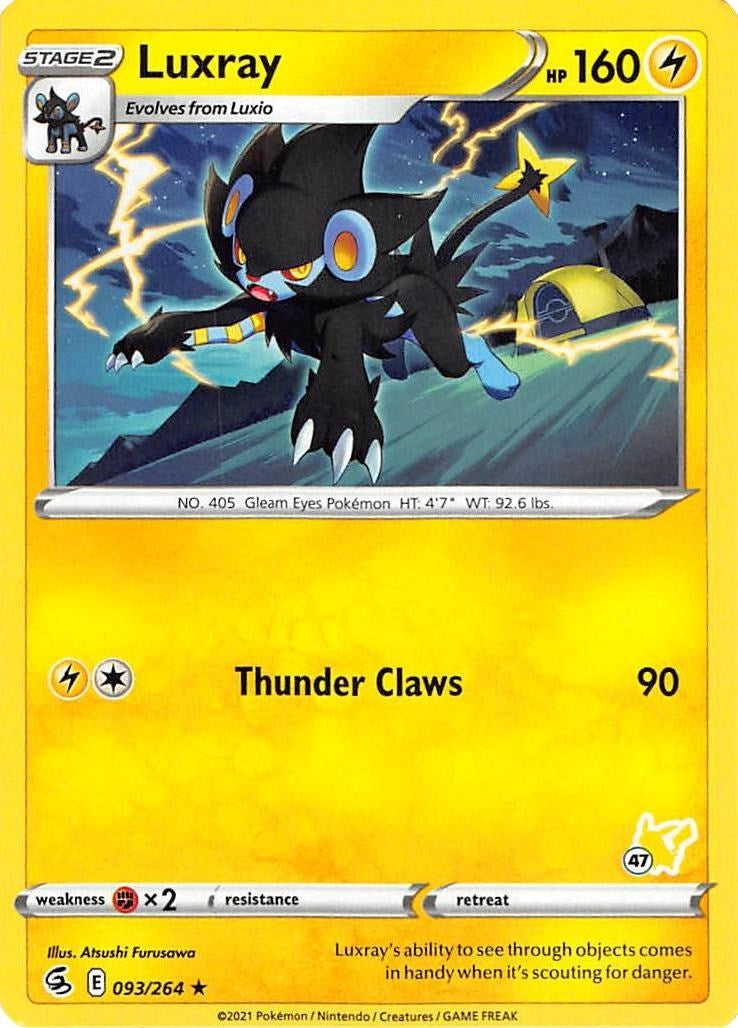 Image for Luxray - 096/264 (#47 Pikachu Stamped) (Battle Academy 2022) (093/264) - Pokemon