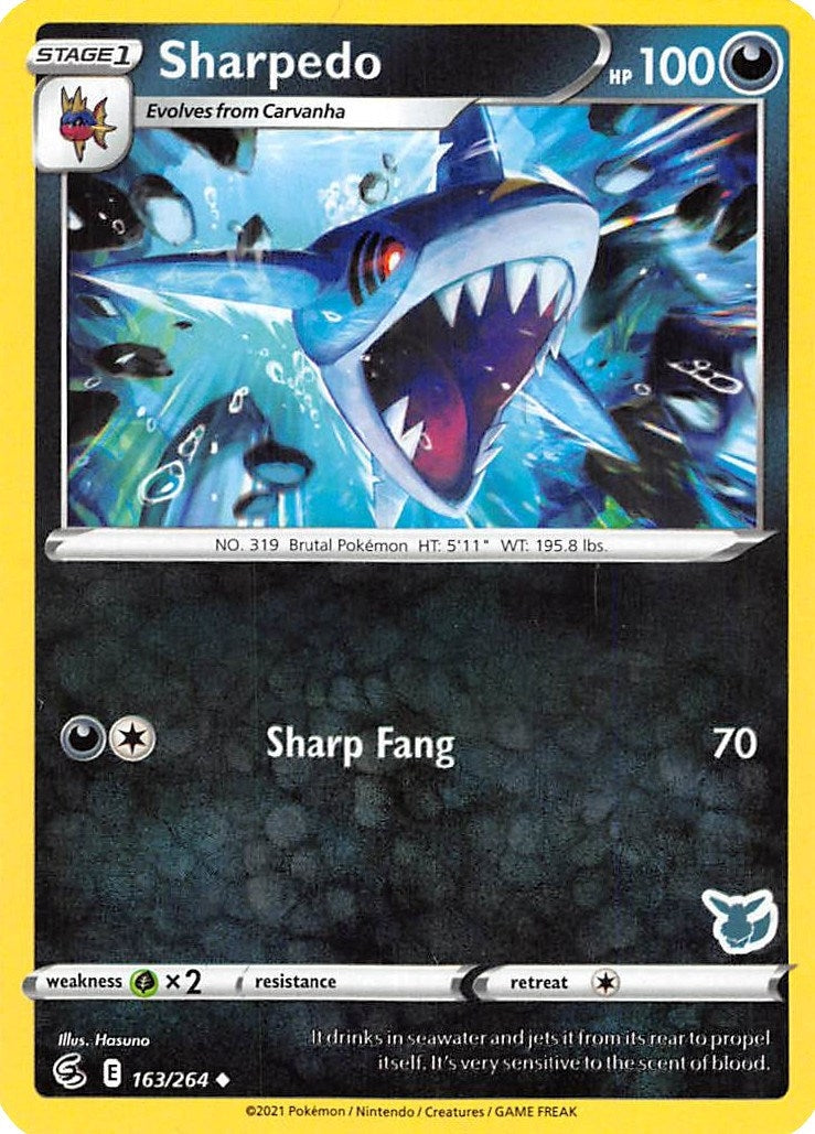 Image for Sharpedo - 163/264 (Eevee Stamped) (Battle Academy 2022) (163/264) - Pokemon