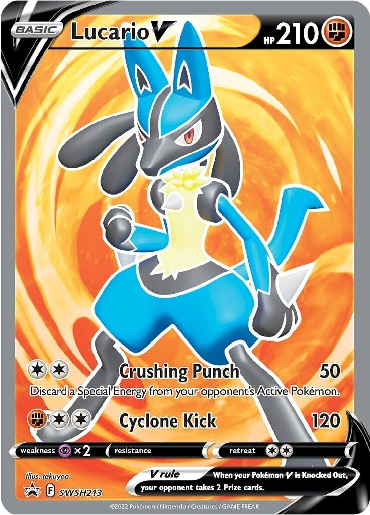 Image for Lucario V - SWSH213 (SWSH: Sword & Shield Promo Cards) (SWSH213) - Pokemon