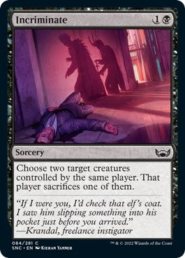Image for Incriminate (Streets of New Capenna) (84) - Magic: The Gathering