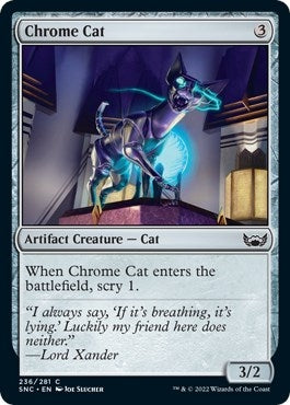 Image for Chrome Cat (Streets of New Capenna) (236) - Magic: The Gathering