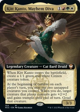 Image for Kitt Kanto, Mayhem Diva (Extended Art) (Commander: Streets of New Capenna) (104) - Magic: The Gathering
