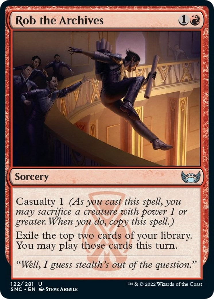 Image for Rob the Archives (Streets of New Capenna) (122) - Magic: The Gathering
