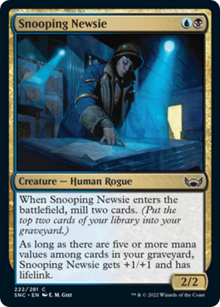 Image for Snooping Newsie (Streets of New Capenna) (222) - Magic: The Gathering