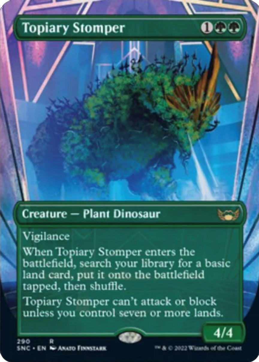 Image for Topiary Stomper (Borderless) (Streets of New Capenna) (290) - Magic: The Gathering
