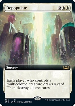 Image for Depopulate (Extended Art) (Streets of New Capenna) (406) - Magic: The Gathering