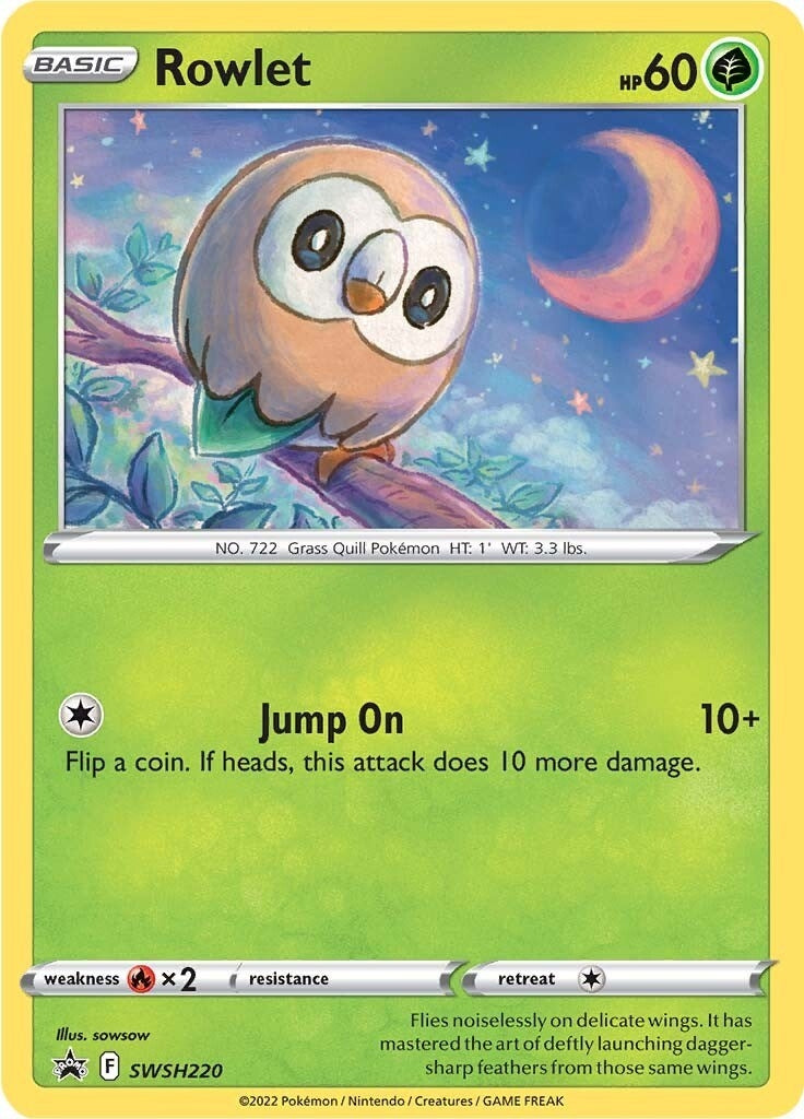 Image for Rowlet - SWSH220 (SWSH: Sword & Shield Promo Cards) (SWSH220) - Pokemon