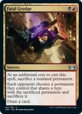 Image for Fatal Grudge (Streets of New Capenna) (187) - Magic: The Gathering