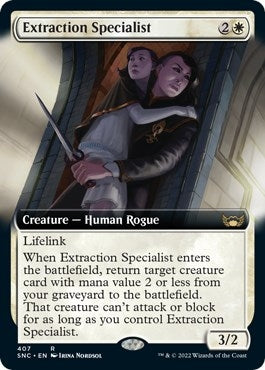 Image for Extraction Specialist (Extended Art) (Streets of New Capenna) (407) - Magic: The Gathering