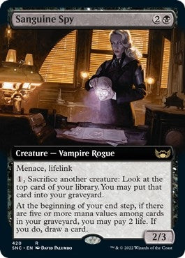 Image for Sanguine Spy (Extended Art) (Streets of New Capenna) (420) - Magic: The Gathering
