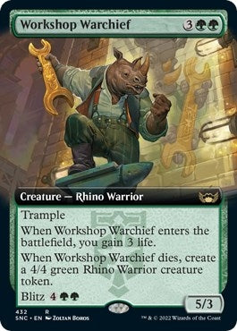 Image for Workshop Warchief (Extended Art) (Streets of New Capenna) (432) - Magic: The Gathering