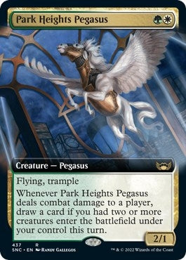 Image for Park Heights Pegasus (Extended Art) (Streets of New Capenna) (437) - Magic: The Gathering