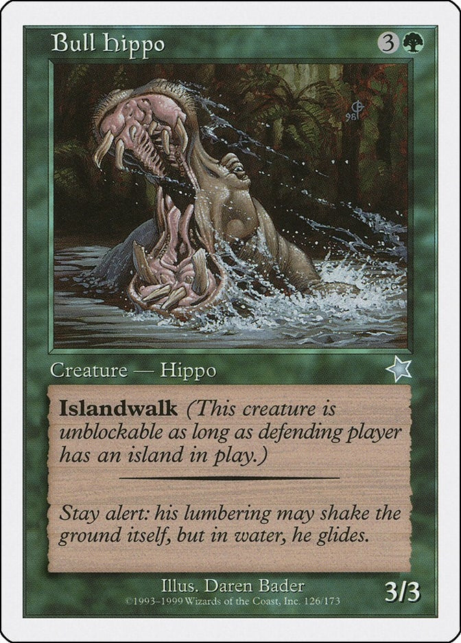 Image for Bull Hippo (Starter 1999) (126) - Magic: The Gathering