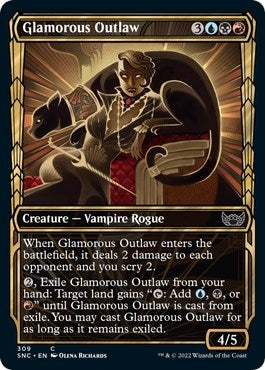 Image for Glamorous Outlaw (Showcase) (Streets of New Capenna) (309) - Magic: The Gathering