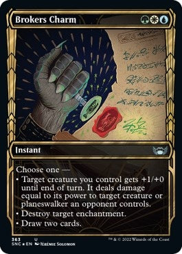 Image for Brokers Charm (Gilded Foil) (Streets of New Capenna) (363) - Magic: The Gathering