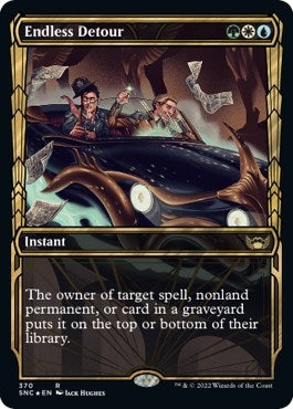 Image for Endless Detour (Gilded Foil) (Streets of New Capenna) (370) - Magic: The Gathering